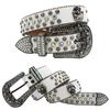 BB Ремень Европейский и американский Темная резная пряжка Инкрустация стразами Ремень Ins Пайетки Панк Хип-хоп Декоративный ремень с заклепками