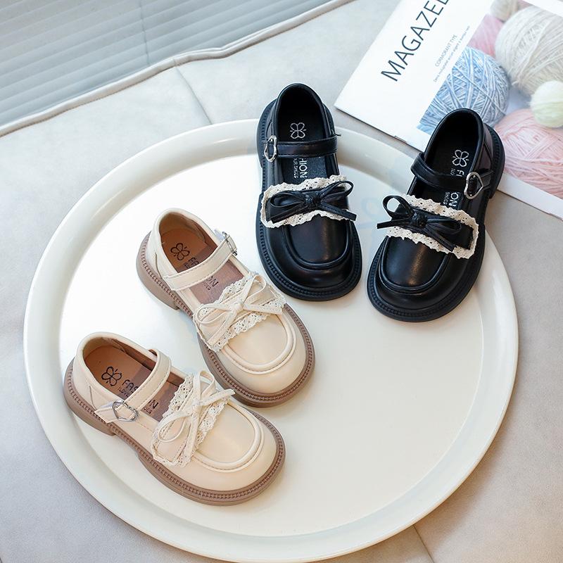 Girls' Small Leather Shoes 2025 Spring and Summer New Little Girl Fashion Princess Shoes Girl Baby Soft Sole Non-slip Children's Single Shoes