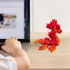 3D-печатное украшение-дракон, фигурка морского дракона с подвижными суставами, мини-3D-печатная модель дракона, игрушка-непоседа