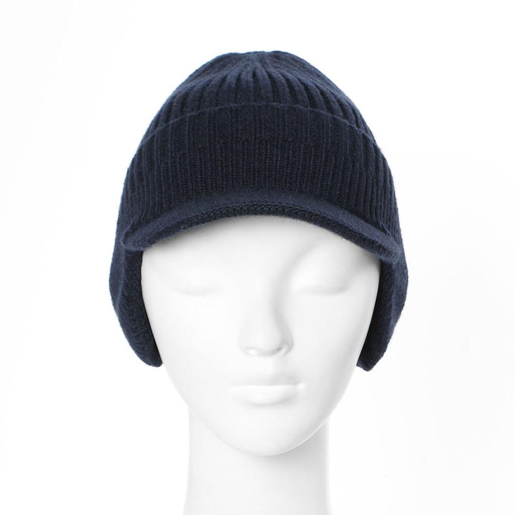 Вязаная шапка-ушанка, зимняя шапка-траппер, теплая шапка