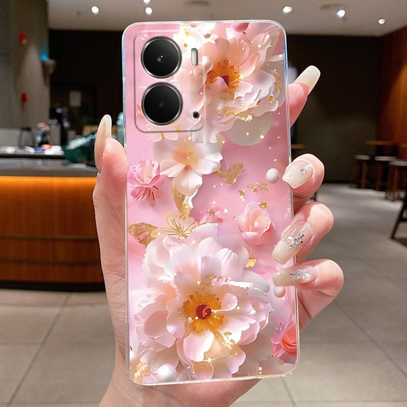 Phone Case For Realme P3 Funda RMX5079 Capa Butterfly Bow Protective Casing RealmeP3 Transparent Soft Silicone TPU Cover Coque