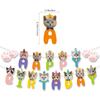 Pet Cat Birthday Flag Cat Latte Pet Birthday Party Decoration Supplies