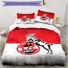 3pcs Duvet Cover Set (1*Duvet Cover + 2*Pillowcase, Without Core), FC Koln Print Soft All‑Season Bedding Set, Home Bedroom Decor Gift