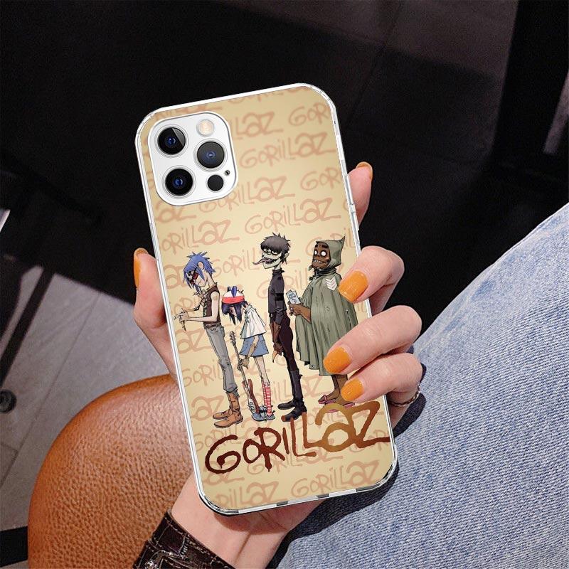 Чехол для телефона Gorillaz Anime для iPhone 17 Air 16 Pro Max 16E 15 + 14 Plus 11 12 13 Mini 7 8 SE Подарок Печать Чехол Fundas 17 Air 16 P