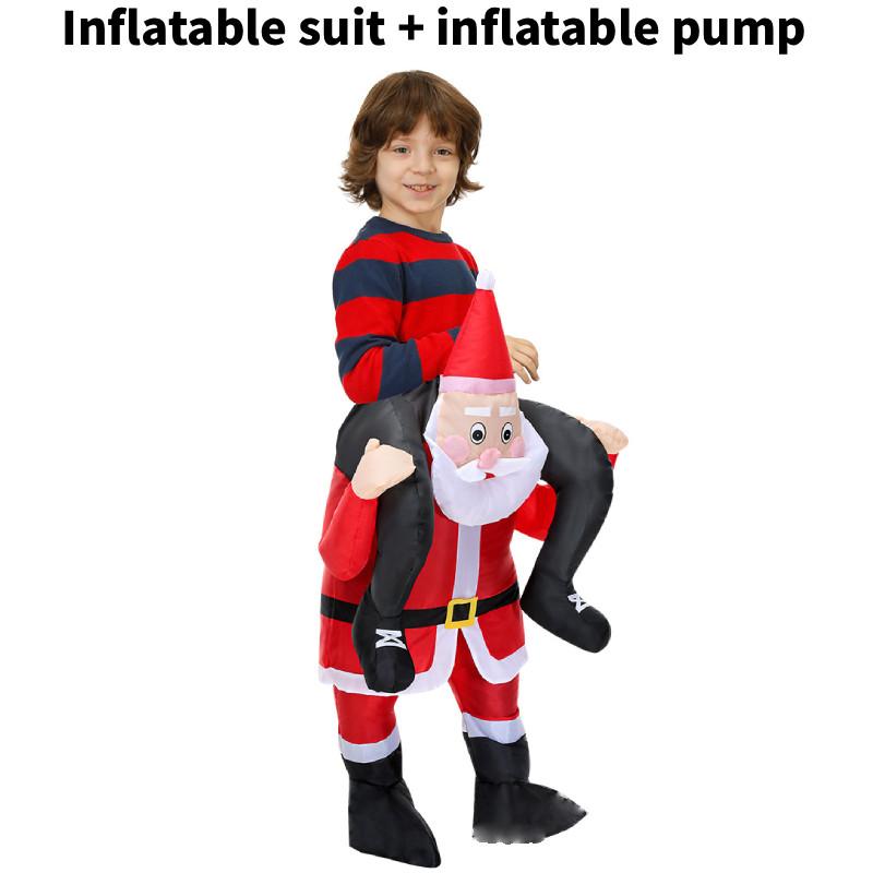Claus Inflatable Santa Costume For Themed Party Stage Performance Fashion Gift