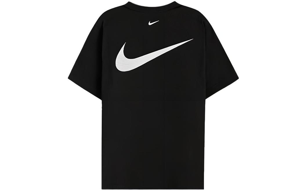 Nike Футболки Мужские Черные С Круглым Вырезом Умеренный Прямой Крой DH0030-010