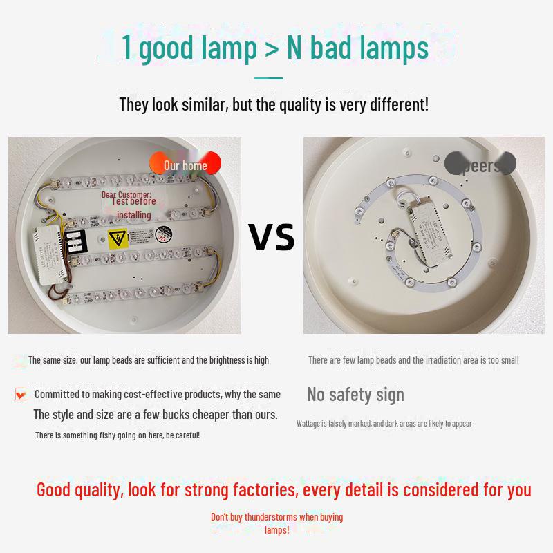 High-End Round Ceiling Lamp for Eye Protection: Ideal for Bedroom, Living Room, Corridor, Aisle, or Balcony.