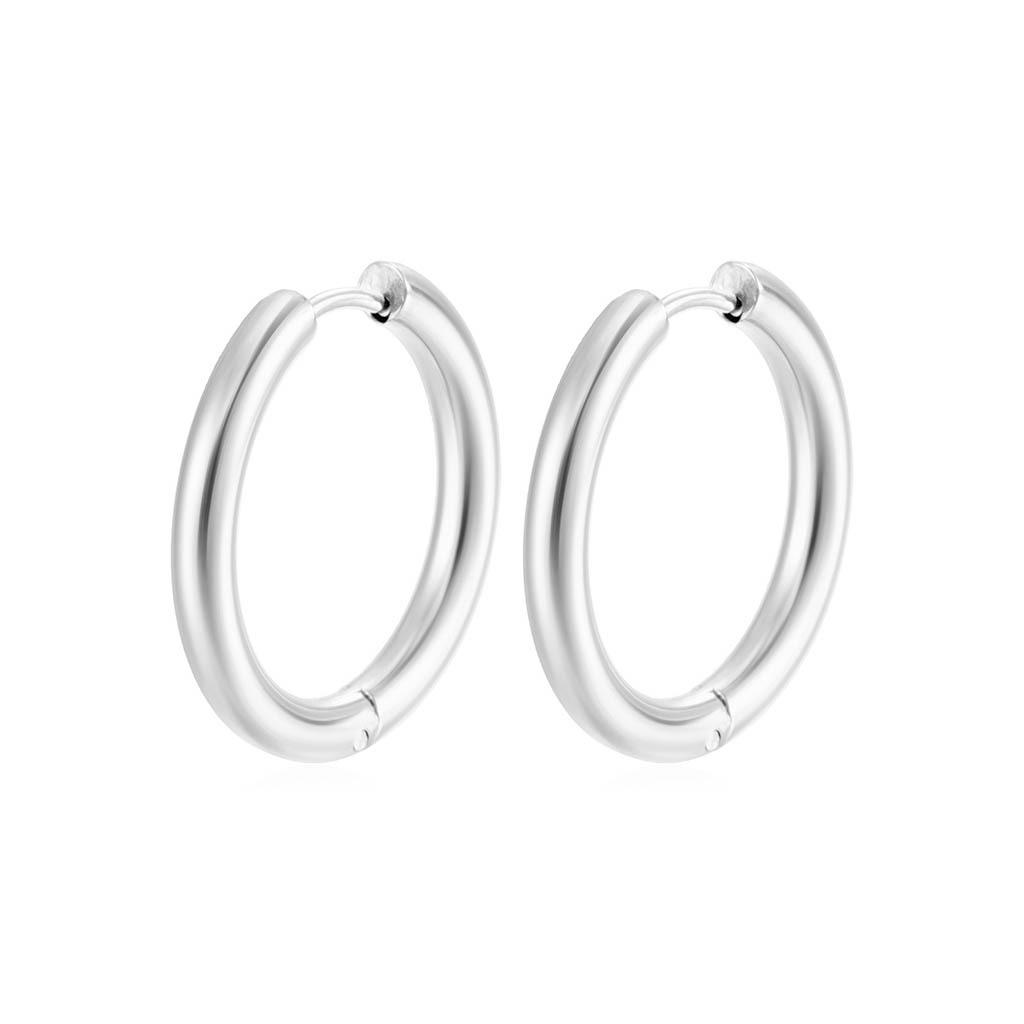 Stainless Steel Hoop and Stud Earrings: Thick, Thin, and Coil Styles