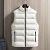 Жилет мужской осенне-зимний трендовый утолщенный теплый однотонный пуховый хлопковый жилет зимний мужской повседневный жилет жилет куртка