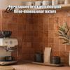 Waterproof Wall Stickers for Bathroom Square Checkered Tiles Stickers, Self Adhesive Retro PET Panels, Style Panels Easy Peel And Stick Oil-proof