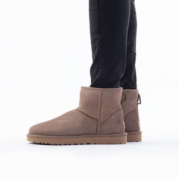 UGG Классические женские кроссовки Mini II Boot Caribou коричневые 1016222-CRBO