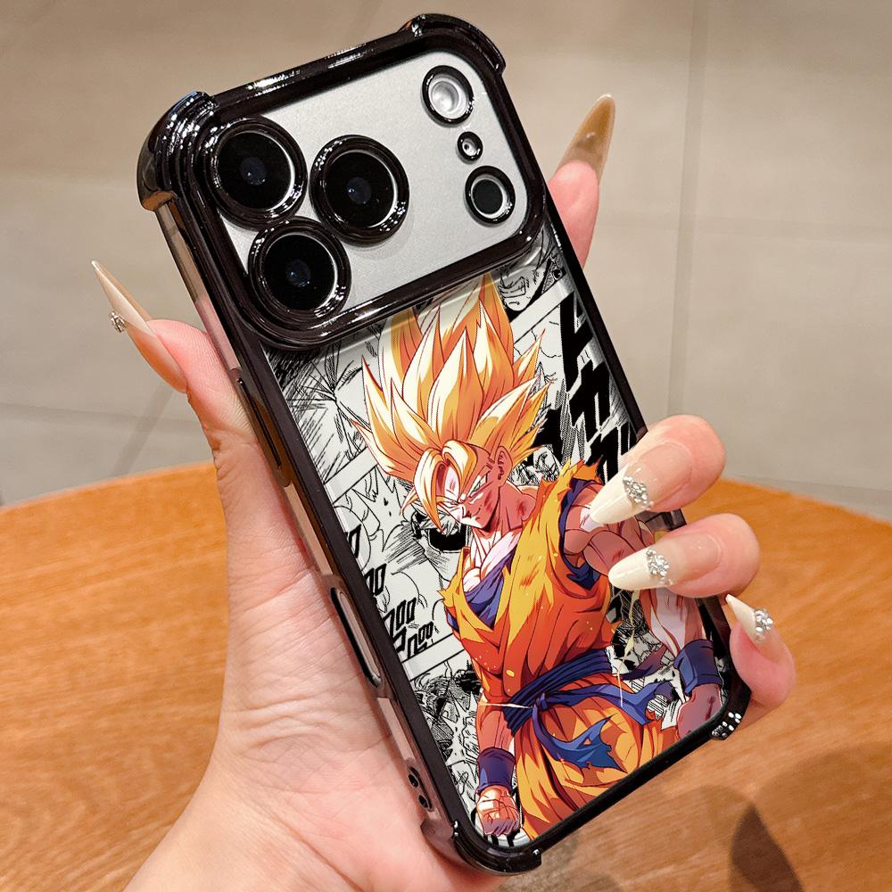 Anime Sons Gokus Cool Plating Phone Case For IPhone 17 17e 16e 16 15 14 13 12 11 Pro Max X XR XSMax 7 8 Mini Air Plus Anti-Fall