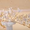 Gift Wedding Hair Headband Bride Tiaras Butterfly Hairband Hair Jewelry Baroque Rhinestone Crown Crystal