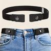 1pcs Black Belt Adjustable Length Design Suitable for All Body Types Lazy Invisible No-hole Waistband Belt