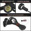 2Pcs/set  LED Light Daytime Running Fog Lights 15W 12 Leds 23MM Reversing Parking Signal Lamp Waterproof 12V