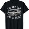 Я не старый, я — классика! Забавная ретро-винтажная футболка для любителя автомобилей