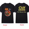 Футболки Ozzy Osbourne The Ultimate Sin 2-сторонний принт 100% хлопок Винтажная графическая футболка Унисекс Женская Летняя Camisa Одежда
