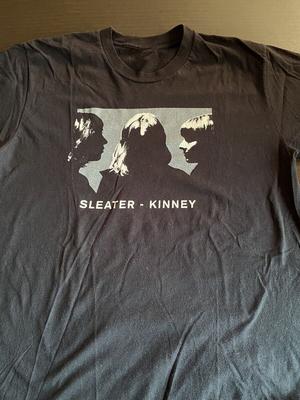 Sleater-Kinney Подарок для фанатов Черная футболка Хлопок Все размеры Унисекс футболка