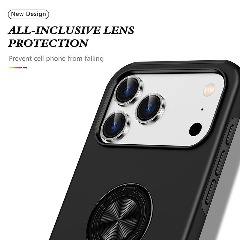 Магнитный держатель-кольцо Чехол для телефона для IPhone 17 Air 16E 16 15 14 Pro Max 13 12 Mini XS X XR 7 8 Plus Жесткий чехол Ударопрочный чехол
