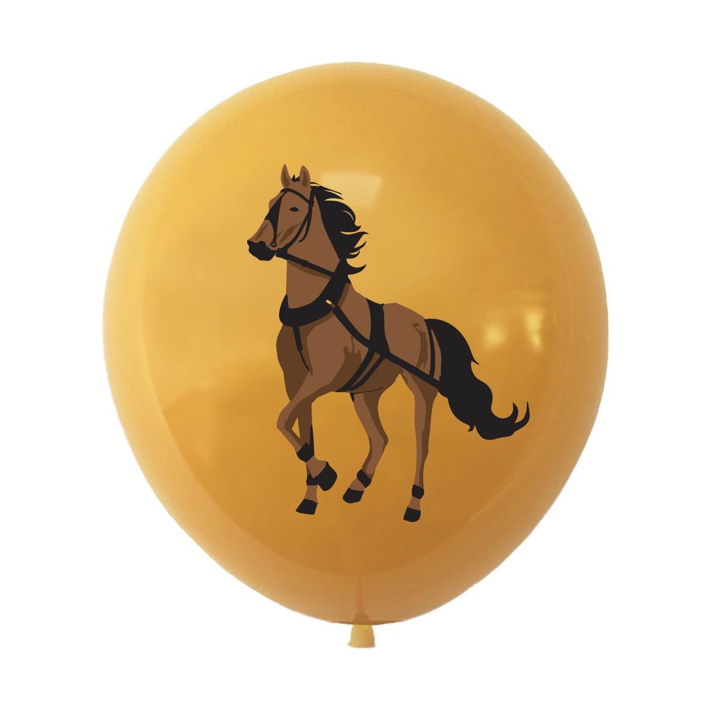 12/24pcs Horse 12 Inch Latex Balloons Air Globos Cowboy Birthday Party Decorations Toys For Kid Gift Baby Shower Party Supplies