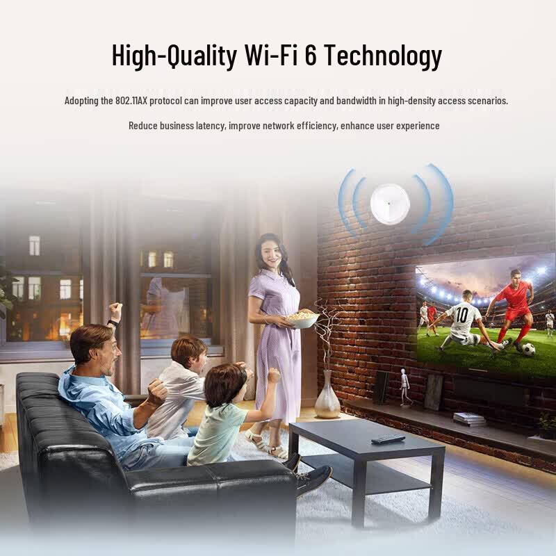 H3C Whole-House WiFi 6 Ceiling AP System with 2.5G POE Router (CN version)
