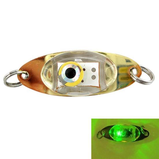 Eye Shape Night Fishing Underwater Fish Lure LED Flashing Light Tackle Tool
