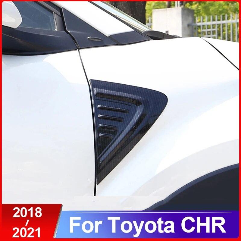 ABS Car Front Fender Engine Side Air Vent Cover Shark Gills Side Vent Sticker for Toyota C-HR CHR 2016 2017 2018