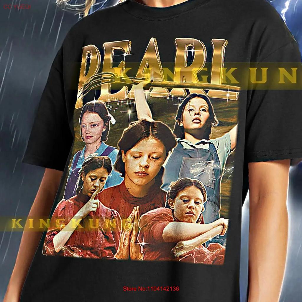 Pearl T Shirt Retro Bootleg Vintage 90s Horror Movie Character Sweat Saf Vintage Unisex Stylish Top For Everyday Wear