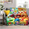 Флисовое одеяло с 3D принтом Mario Bros для кроватей, походов, пикника, толстое одеяло, модное флисовое покрывало, одеяло