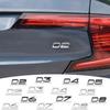 3D ABS Letters Decals for For Volvo D2 D3 D4 D5 D6 D7 D8  Car Rear Trunk Tailgate Side Fender Badge Emblem Sticker Decoration