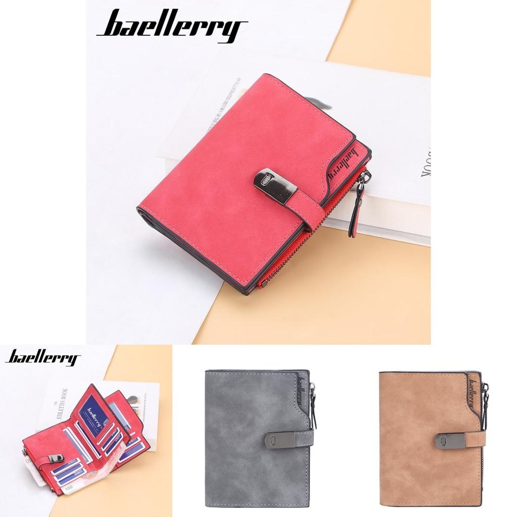 Pu Leather Wallet For Women With Zipper And Multiple Card Slots For Daily Use