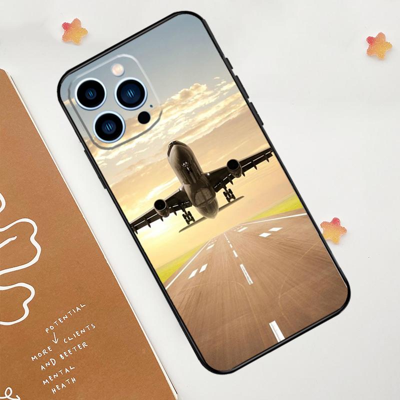 Чехол для телефона с изображением самолета для iPhone 17 Pro Max 14 11 15 16 Pro Max 13 12 mini 16 Plus 16e 17 Air Funda