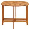 Garden Table 130x90x72 cm Solid Acacia Wood