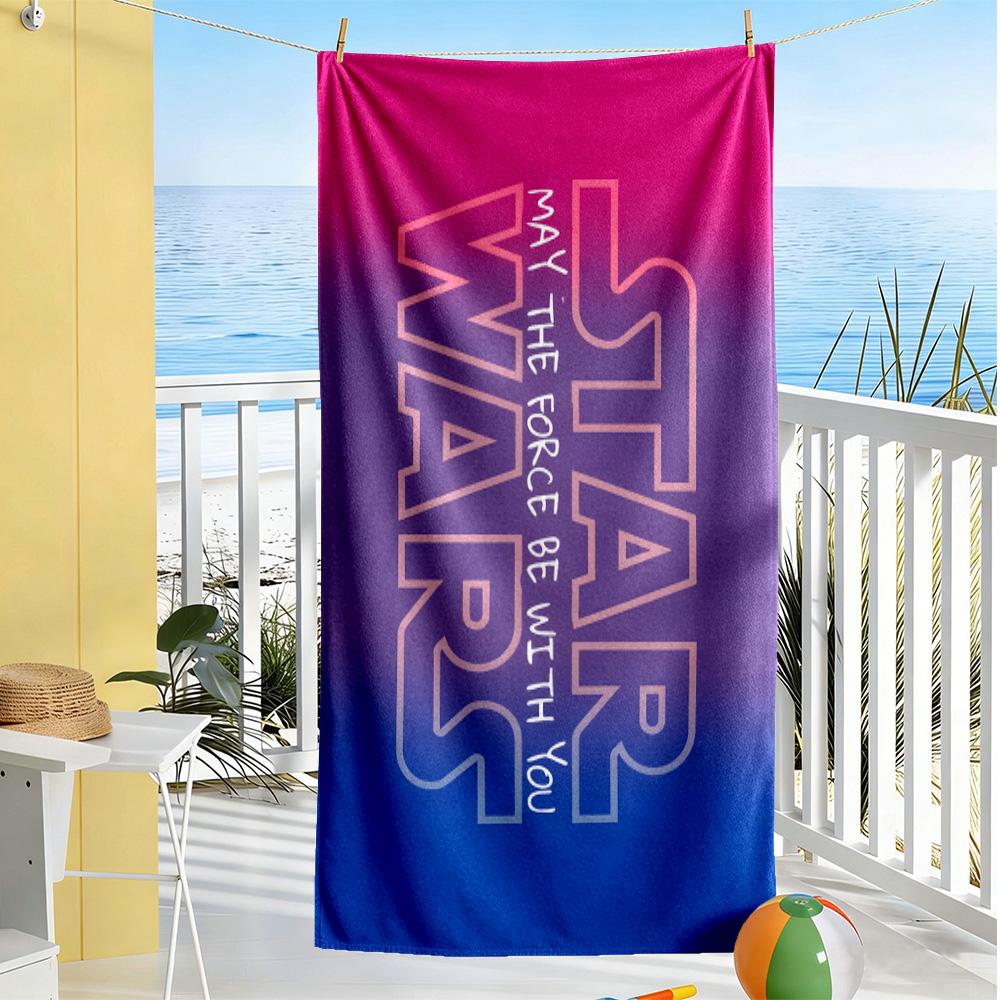 Star Wars Beach Towel Soft Durable Quick-Dry Comfortable Lightweight Suitable for Swimming, Gym, Camping, Yoga Vacation
