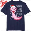 Смешная футболка Fa La La Lotl Аксолотль для малышей, детей, мальчиков, рождественская, повседневная для ежедневной носки и неформальных выходов, мужская одежда