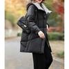 Down Jacket Women Mid Length Warm Winter Puffer Down Coat
