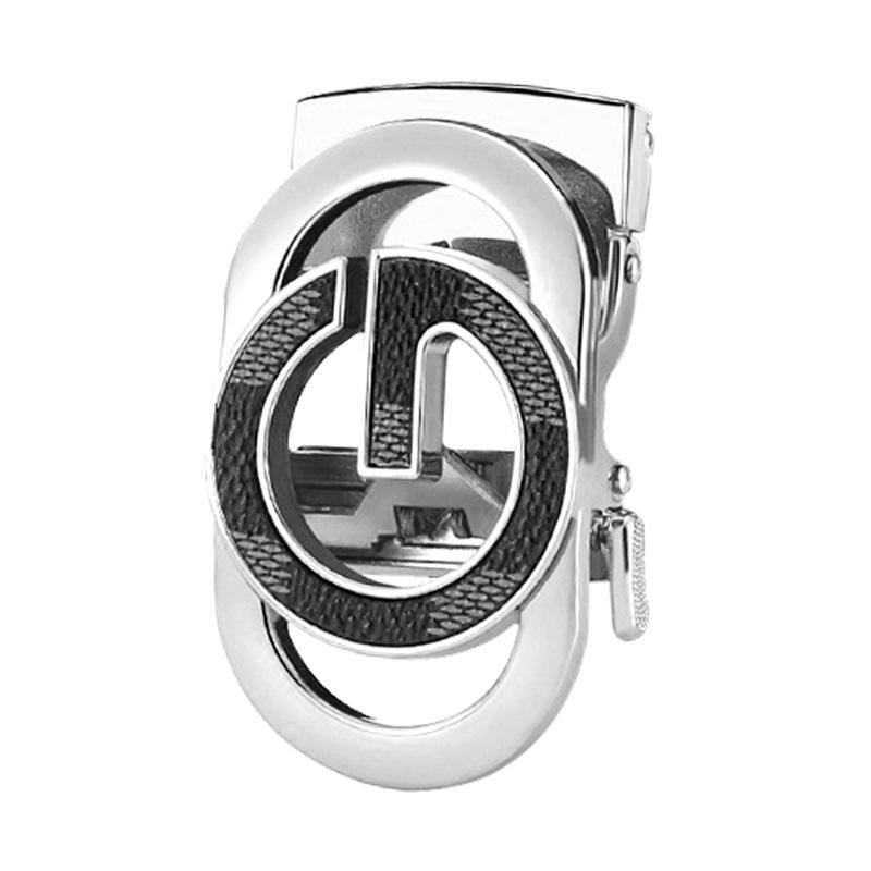 Клетчатый флаг Пряжка для автоматического кожаного ремня из цинкового сплава