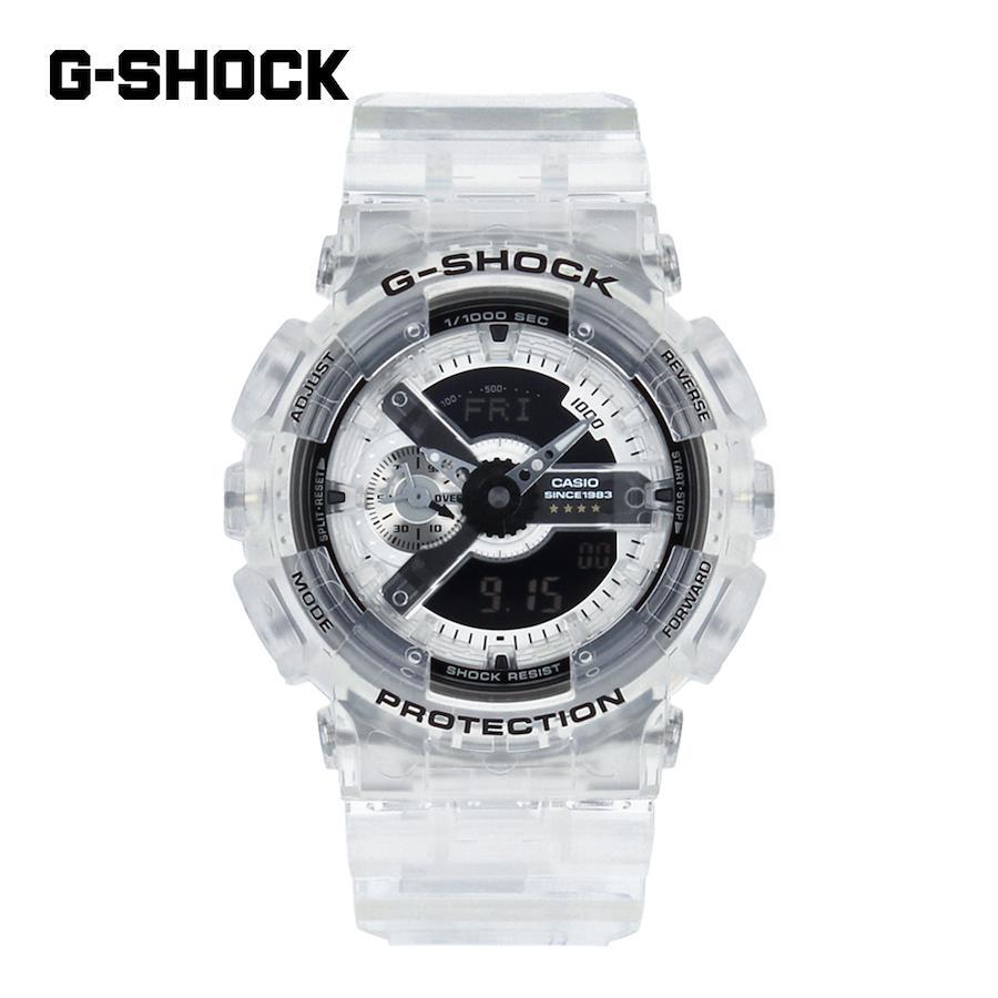 CASIO G-SHOCK GA-114RX-7A 110 SERIES 40th Anniversary CLEAR REMIX Limited World Time Skeleton Clear Wrist Watch For Men GA-114RX