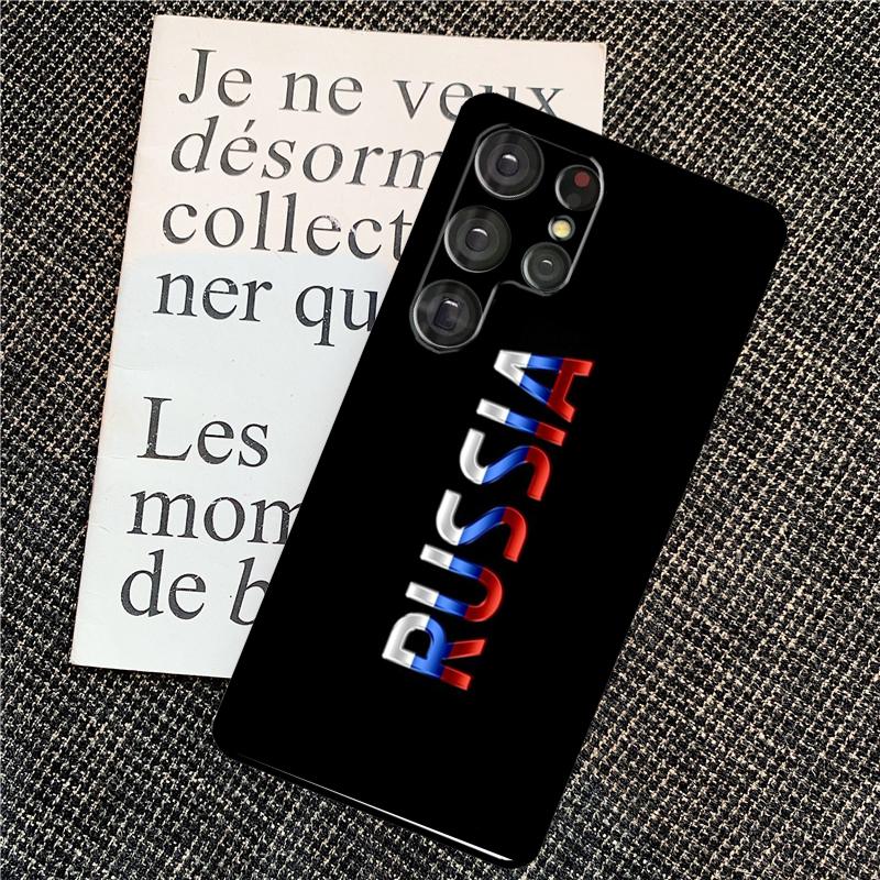 Russian Flag Case For Samsung Galaxy S25 Ultra S20 S21 S22 S23 S24 Ultra S9 S10 Plus S24 FE Back Cover