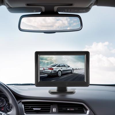 4,3-дюймовый TFT LCD дисплей с 2 входами AV, HD Цифровой цветной автомобильный монитор для камеры заднего вида, парковки, резервного копирования, заднего хода