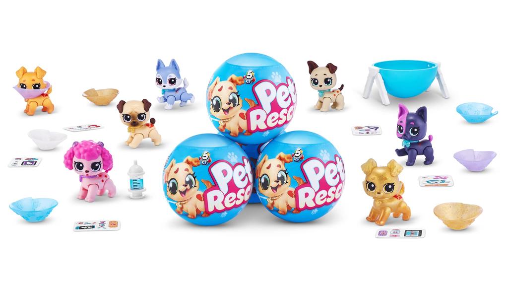 Surprise Pet Rescue Series 1 милых плюшевых миниатюрных Amazon Magic Color Mystery Collector Plush Toys для детей и девочек ZURU's (Пакет 2) Игрушки,