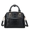 Crocodile Print Women's Bag Dumpling Bag Genuine Leather Women's Bag Stylish Shoulder Bag