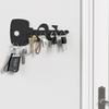 Wall-Mounted Key Holder Storage Rack Rust-Proof Strong Load-bearing Simple Installation Space-Saving Organizer Key Hooks