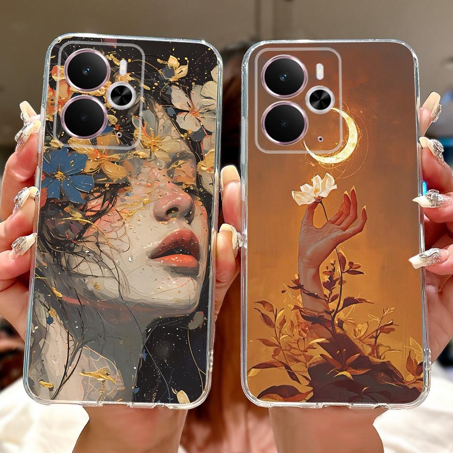 Для Realme 14 5G Чехол RMX5075 Крутой Дракон Белый Лев Расписная Крышка Мягкий Тонкий Чехол для Телефона Для Realme 14T Realme14 T 5G Fundas Сумки