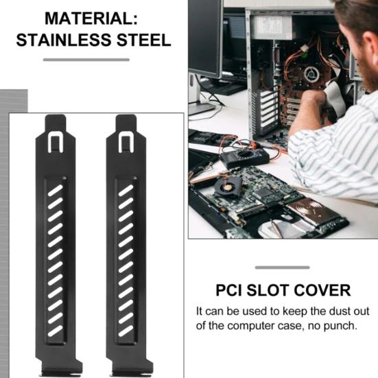 Yousheng 5 шт. Металлическая заглушка слота PCI для корпуса ПК, крышка вентиляционного отверстия для GPU для корпуса компьютера, пыле- и ржавчиноустойчивая пластина для рассеивания тепла для улучшения