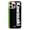 Case - Maniacase - Iphone 16 Pro Max - Soft - Black - Kawasaki Florida Moto Marseille Logo