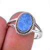 Natural Australian Opal Gemstone 925 Solid Sterling Silver Ring Size 9.5 q5K13
