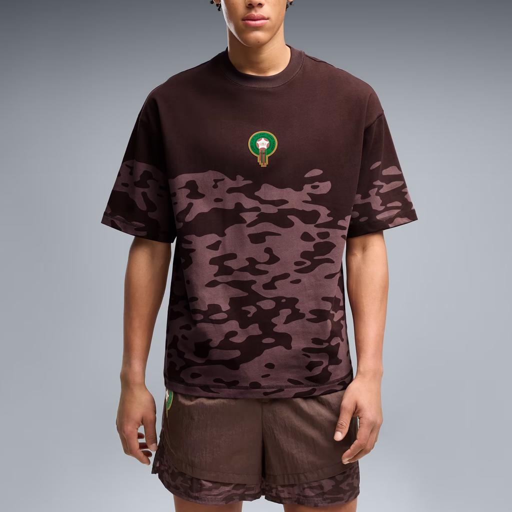 Puma X Salehe Bembury Сотрудничество King Morocco Свободный крой Круглый вырез Короткий рукав Футболка Мужские Футболки 635132-13