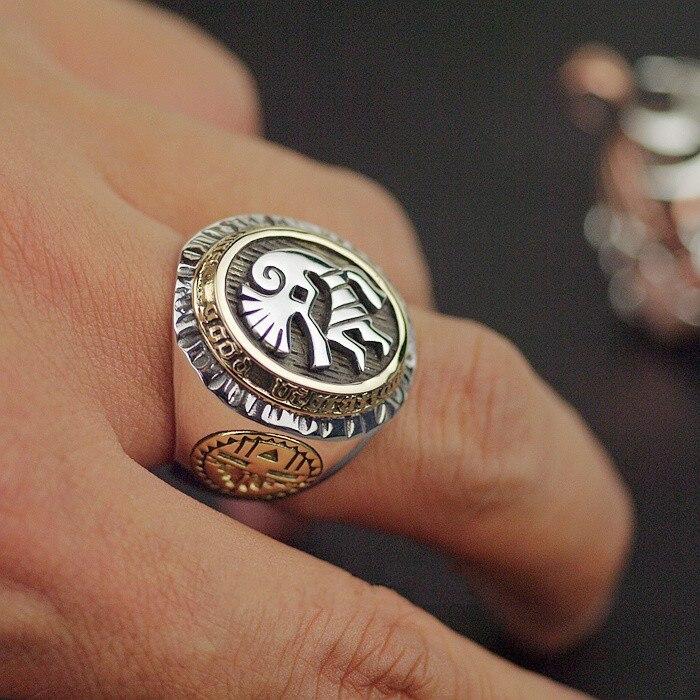 100% серебро 925 пробы, импортное оригинальное подлинное новое индийское тайское серебряное кольцо со святым покровителем