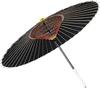 Змеиный глаз Дождь Японский винил Черный зонт, Зонт, Ханнари, Водонепроницаемый, Зонт, С покрытием, Двухступенчатый,